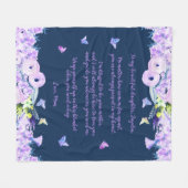 Citation Personnalisée Couverture en polaire fille (Devant (Horizontal))