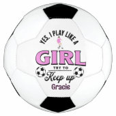 Citation personnalisée Funny 'Oui, je joue comme u (Devant)