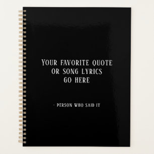 Citation personnalisée ou paroles d'une chanson