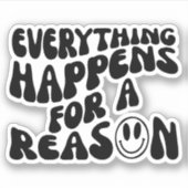 Citation Positive Disant Sticker Esthétique (Devant)