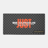 Citation Positive "Soyez Curieux" Nom Personnalisé (Recto)