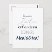 Citation positive sur une carte postale (Devant / Derrière)