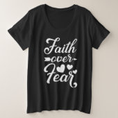 Citation Religieuse Foi Sur La Peur (Design devant)