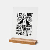 Citation Religion Chien Chat Vintage Design Amoure (Angle)