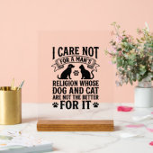 Citation Religion Chien Chat Vintage Design Amoure (Mariage)