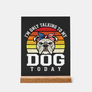 Citation Rétro Amusant pour Amateur de Bulldog
