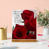 Citation Romantique de Roses Rouges (Mariage)