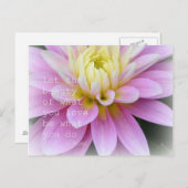 Citation Rumi de carte postale Zen Flower - Dahlia (Devant / Derrière)