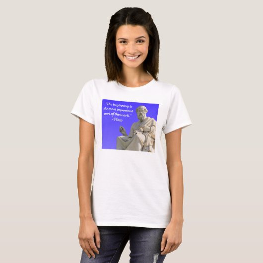 Citation Sage 1 - Platon - T-shirt de base pour fe (Devant entier)