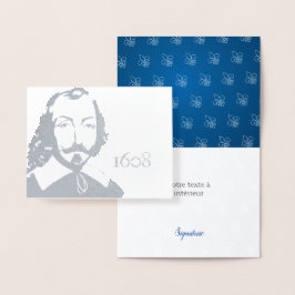 Citation Samuel de Chamclear Vivre Ensemble Argent Folie Kaarten