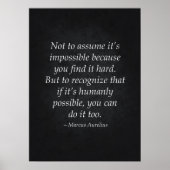 Citation stoïque - Affiche motivationnelle (Devant)