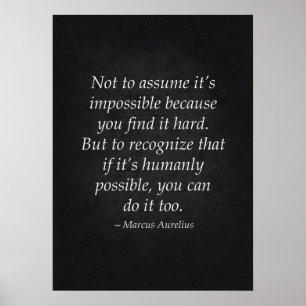 Citation stoïque - Affiche motivationnelle