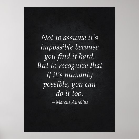 Citation stoïque - Affiche motivationnelle (Devant)