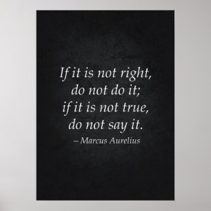 Citation stoïque - Affiche motivationnelle