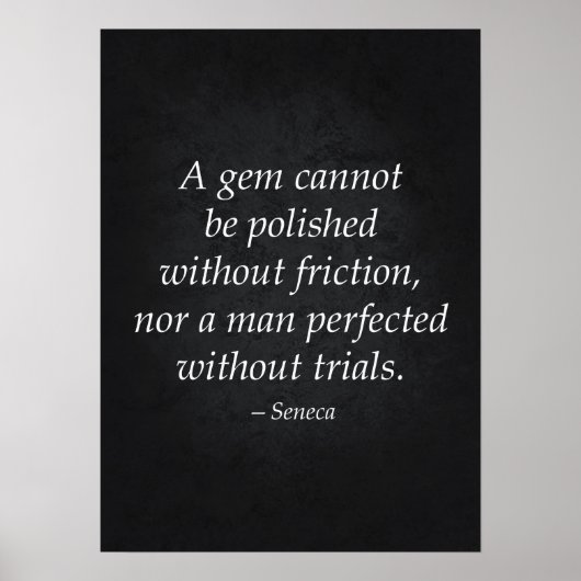 Citation stoïque - Affiche motivationnelle (Devant)