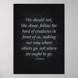 Citation stoïque - Affiche motivationnelle