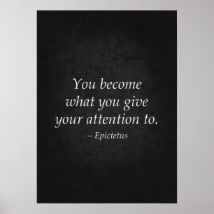 Citation stoïque - Affiche motivationnelle