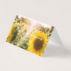 Citation tournesol "les fleurs sont le bonheur"