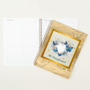 Citation Transformée Cœur et Papillons Bleus