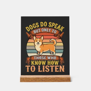 Citation Vintage sur les chiens Corgi qui parlent