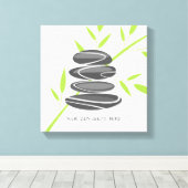 Citation zen pierre de galets empilage de toile pe (Insitu (Plancher de Bois))