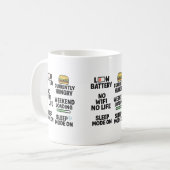 Citations amusantes de vie relative Mug (Devant gauche)