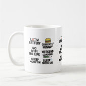 Citations amusantes de vie relative Mug (Gauche)