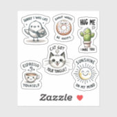 Citations amusantes Scrapbooking mignon Stickers C (Feuille)