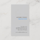 CITATIONS dans le Carte de visite LT GRAY Designer (Dos)