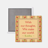 Citations de bouddha ~ Magnet de motivation (Recto/Verso)