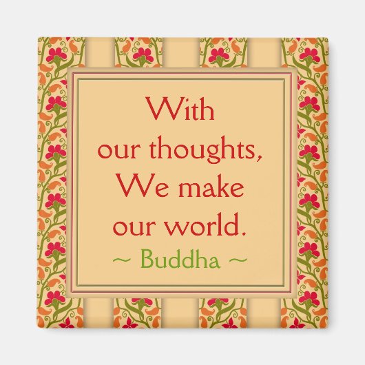 Citations de bouddha ~ Magnet de motivation (Devant)