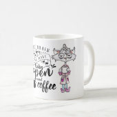 Citations de café FUNNY Mug - CerveauTrop de ongle (Devant droit)