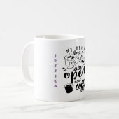 Citations de café FUNNY Mug - CerveauTrop de ongle (Devant gauche)