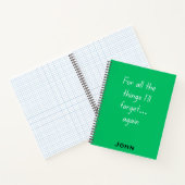 Citations de cahier pour toutes les choses que j'o (Intérieur)