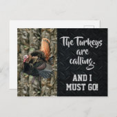 Citations de chasse à la Turquie sauvage Carte Cam (Devant / Derrière)