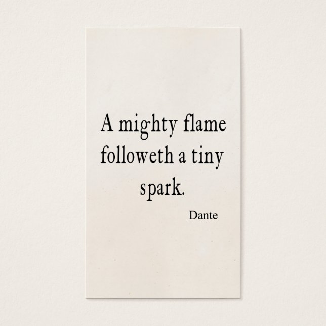 Citations de citation vintage Dante Mighty Flame M (Devant)