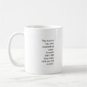 Citations de Coupe pour l'amour | Mug de café amus (Gauche)