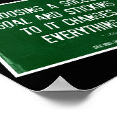 Citations de football 10 poster collage en couleur (Coin)