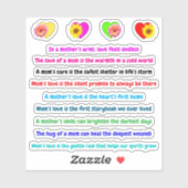 Citations de la mère qui touche le coeur | Sticker (Feuille)