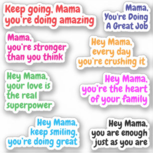 Citations de maman du bon travail Stickers de me