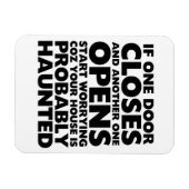 Citations De Motivation Drôle Haunted House Magnet (Horizontal)