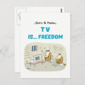 Citations de Spiro & Pusho TV Cartes postales (Devant / Derrière)