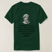 Citations de stoïcisme Epictetus TShirt (Design devant)