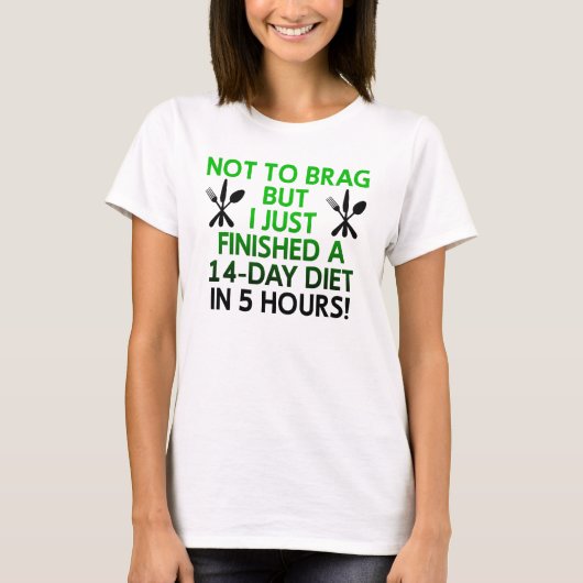 Citations de T-Shirt Drôles de régime rapide (Devant)