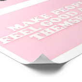 Citations de tableau de vision esthétique rose (Coin)