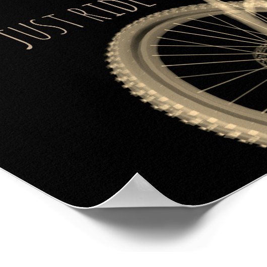 citations de vélo typographie poster art mur (Coin)