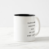 Citations drôles de collègues Cadeau de mug d'humo (Devant droit)