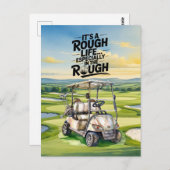 Citations drôles de golf pour la carte de vœux de  (Devant / Derrière)