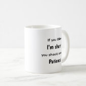 Citations drôles et relatives Tasse courte Colère (Devant droit)