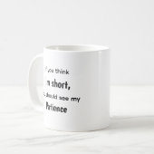 Citations drôles et relatives Tasse courte Colère (Devant gauche)